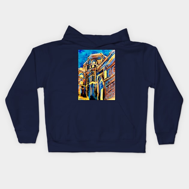 Inverted Duomo, because Colors. Kids Hoodie by Dbaudrillier